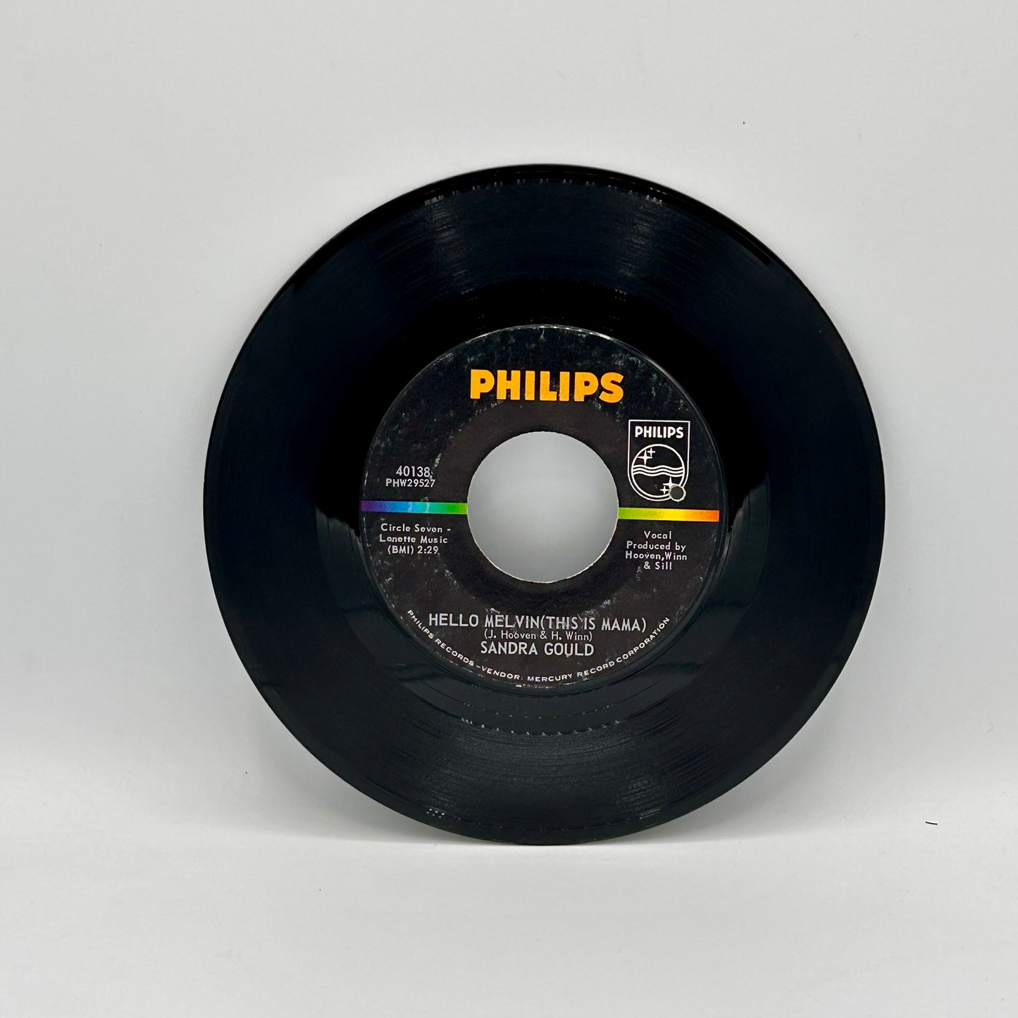 Sandra Gould - Hello Melvin (This Is Mama) / My Son The Surfer (7", Single)