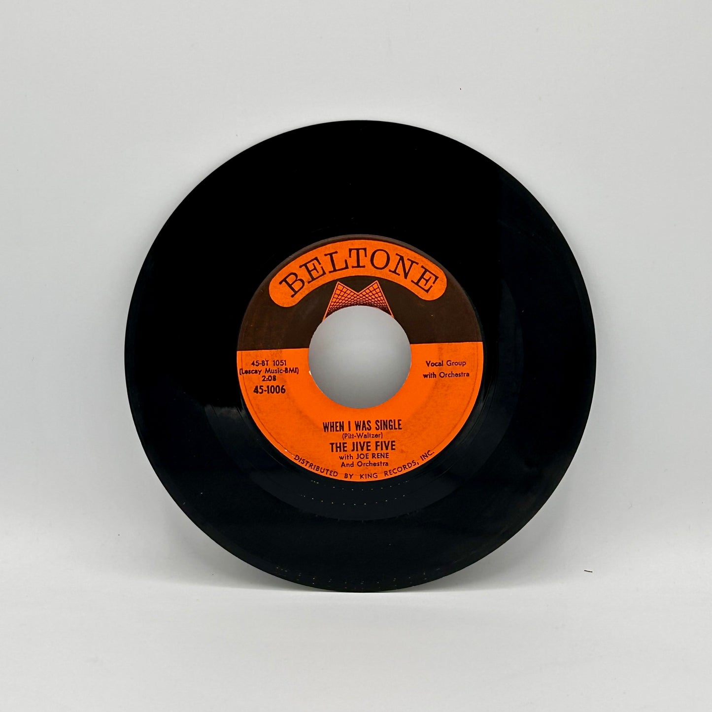 The Jive Five With Joe Rene And Orchestra - My True Story / When I Was Single (7")